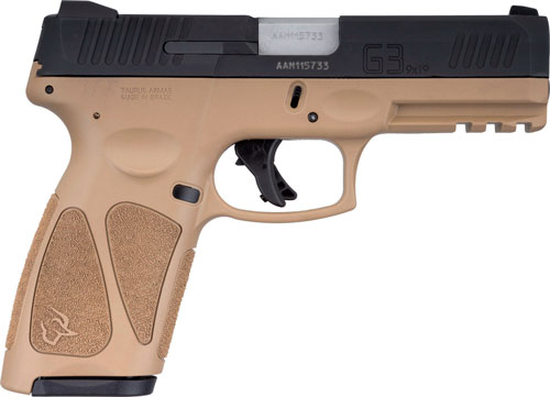TAURUS G3 9MM 17-SHOT 3-DOT - ADJ. TAN/BLACK POLYMER