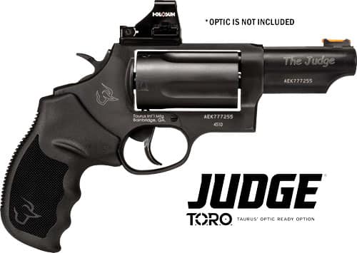 TAURUS JUDGE 45LC/410 2.5" 3" - FS 5-SHOT TORO BLACK RUBBER - Image 3