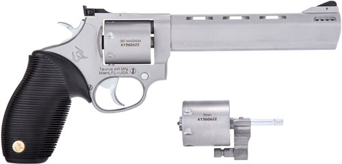 TAURUS 692 38/357/9MM 6.5" ADJ - 7-SHOT PORTED SS RIBBER