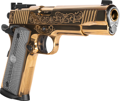 GIRSAN MC1911 MATCH GOV'T - ENGRAVED 45ACP ADJ. SGT GOLD - Image 2