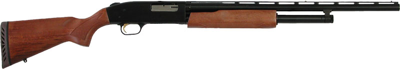 MOSSBERG 500 YOUTH BANTAM 20GA - 3" 22"VR BLUED HARDWOOD - Image 2