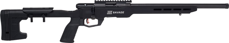 SAVAGE B22 PRECISION 22WMR 18" - HB MDT CHASSIS W/RAIL BLACK