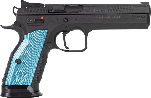 CZ TS2 SA 40SW FS 17-SHOT - BLACK POLYCOAT BLUE GRIP - Image 2