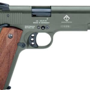 GERMAN SPORT 1911 22LR - 5" OD GREEN/FAUX WOOD 10RD