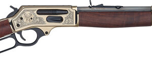 HENRY BRASS SIDE GATE 30-30 - 20" BRASS WALNUT WILDLIFE ED.