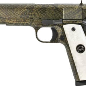 IVER JOHNSON 1911A1 MOCCASIN - 45ACP 5" FS 8RD SNAKESKIN