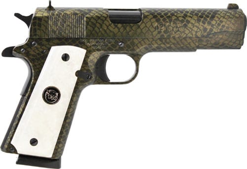 IVER JOHNSON 1911A1 MOCCASIN - 45ACP 5" FS 8RD SNAKESKIN - Image 2