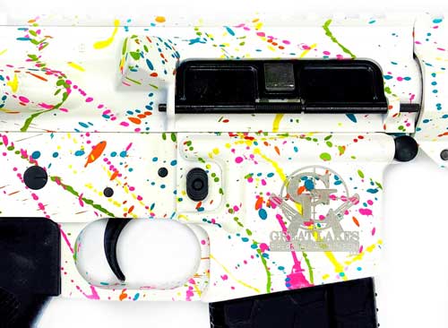 GLFA AR15 SPLATTER 223 WYLDE - 16" NIT BBL WHITE - Image 2