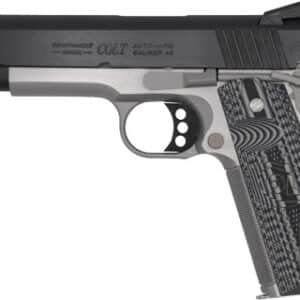 COLT COMPETITION 45ACP 5" 8RD - TWO TONE BLACK GREY G10 GRIPS