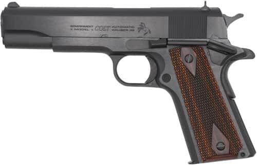 COLT GOVERNMENT 1911 45ACP 5" - 7RD BLUED ROSEWOOD