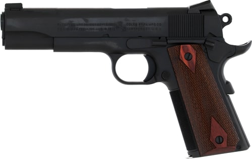 COLT GOVERNMENT 1911 45ACP 5" - 8RD BLUED ROSEWOOD SERIES 70 - Image 2