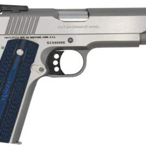 COLT GOLD CUP LITE 38 SUPER 5" - 8RD STAINLESS BLUE G10 GRIPS