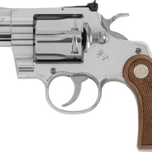 COLT PYTHON 357MAG 2.5" 6RD - STAINLESS WALNUT MEDALLION GRP