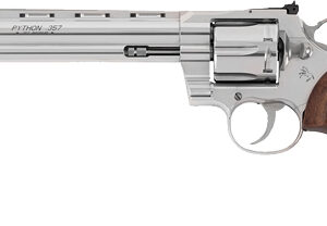 COLT PYTHON 357MAG 8" 6RD - STAINLESS WALNUT GRIPS