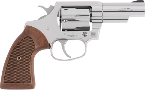 COLT VIPER 357MAG 3" 6RD - STAINLESS WALNUT GRIPS