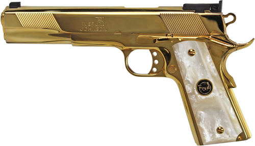 IVER JOHNSON EAGLE XL - 45ACP 6" 24K GOLD WHITE PEARL - Image 2