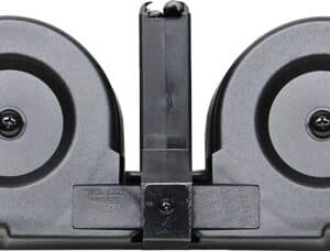 IVER JOHNSON MAGAZINE AR15 - 223 100RD DRUM BLK/CLEAR POLY