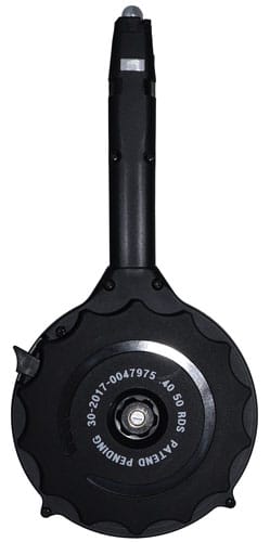 IVER JOHNSON MAGAZINE POLYMER - FITS GLOCK 40SW 50RD DRUM BLK