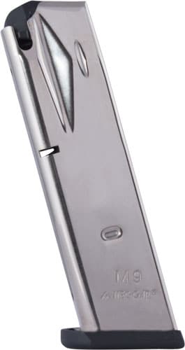 MEC-GAR MAGAZINE BERETTA 92FS - 9MM LUGER 15RD NICKEL
