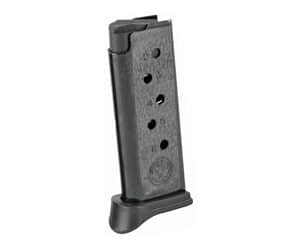MAG RUGER LCP 380ACP 6RD BL W/EXT