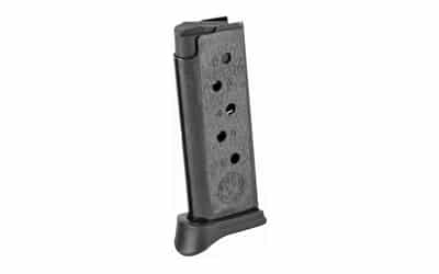MAG RUGER LCP 380ACP 6RD BL W/EXT
