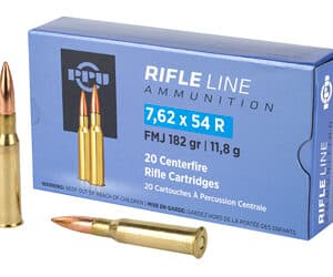 PPU 7.62X54R FMJ 182GR 20/200