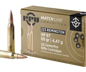 PPU .223 REM MATCH 69GR HPBT 20/1000