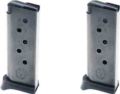 RUGER MAGAZINE LCP 380ACP - 6RD W/FINGER EXT. 2-PACK