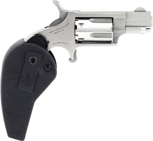 NAA MINI-REVOLVER 22LR 1-1/8" - S/S MATTE W/HOLSTER GRIP