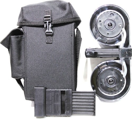 IVER JOHNSON MAGAZINE AR15 - 223 100RD DRUM BLK/CLEAR POLY - Image 3