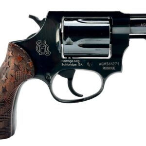 Roscoe .38 Spl 2" Blk/Wd Engraved Grips 5-rd