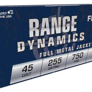 Fiocchi 45LCCMJ Range Dynamics 45Colt 225gr Complete Metal Jacket 50 Per Box/10 Case