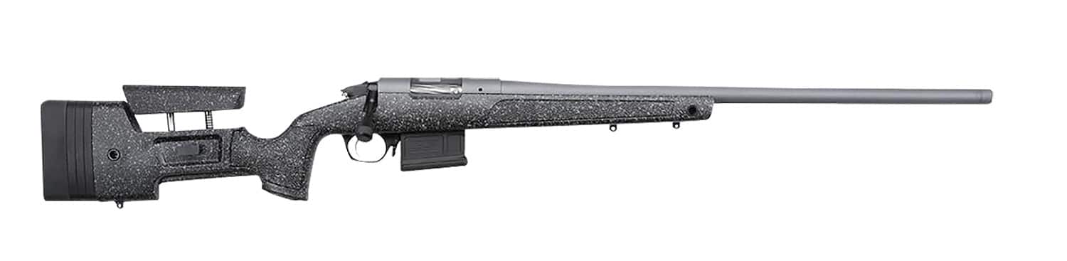 Bergara Rifles BPR2065MCHB Premier HMR Pro 6.5 Creedmoor 5+1 24" Heavy/Threaded Barrel, Tactical Gray Cerakote, Black with Gray Fleck Stock