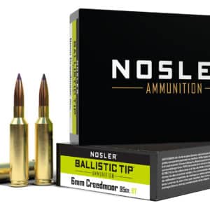 Nosler 40052 Ballistic Tip  6mmCreedmoor 95gr Spitzer Ballistic Tip 20 Per Box/10 Case