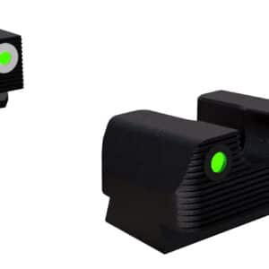 Rival Arms RA2B231G Night Sights for G42/G43/G48 Green Tritium White Outline Front Sight-Green Tritium Black Outline Rear Sight