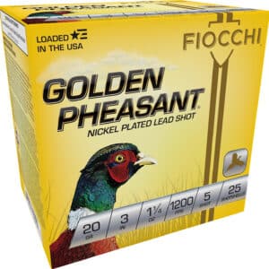 Fiocchi 203GP5 Golden Pheasant Extrema 20Gauge 3" 1 1/4oz 5Shot 25 Per Box/10 Case