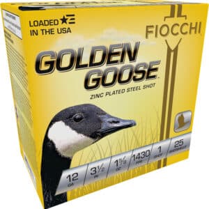 Fiocchi 1235GG1 Golden Goose  12Gauge 3.50" 1 5/8oz 1Shot 25 Per Box/10 Case