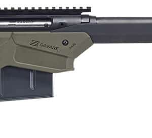 Savage Arms 57552 Axis II Precision 6.5 Creedmoor 10+1 22", Matte Black Barrel/Rec, OD Green Adjustable MDT Aluminum Chassis, Polymer Grip