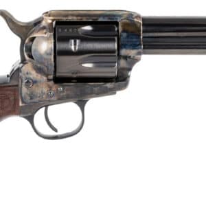 Taylors & Company 550812 Smoke Wagon 45 Colt (LC) Caliber with 4.75" Blued Finish Barrel, 6rd Capacity Blued Finish Cylinder, Color Case Hardened Finish Steel Frame & Checkered Walnut Grip