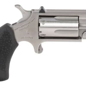 North American Arms PUGTC Pug Conversion 22 LR/22 WMR 5 Shot 1" Stainless Steel Barrel, Stainless Steel Frame, Stainless Cylinder, Black Rubber Grip, Exposed Hammer, XS Tritium Sight