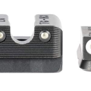 TruGlo TG231Z1W Tritium Pro Black | Green Tritium White Outline Front Sight Green Tritium Rear Sight