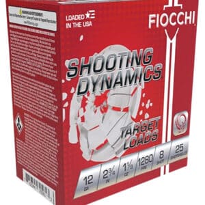 Fiocchi 12SDHV8 Shooting Dynamics Target 12Gauge 2.75" 1 1/8oz 8Shot 25 Per Box/10 Case