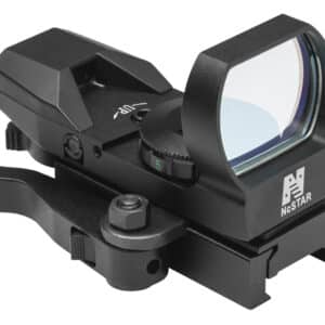 NcStar D4BQ Red Four Reticle Reflex Black Anodized 1 x 0.95" x 1.34" 3 MOA Red Dot Multi Reticle QR Mount