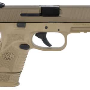 FN 66100818 509 Compact 9mm Luger 3.70" Barrel 12+1 Or 15+1, Flat Dark Earth Polymer Frame With Mounting Rail, Flat Dark Earth Stainless Steel Slide, No Manual Safety