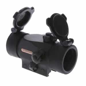 TruGlo TG-TG8230B Triton Black Anodized 1x 30mm 5 MOA Illuminated Tri-Color Dot Reticle Clamshell Packaging