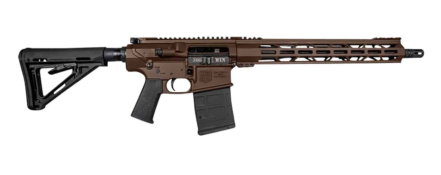 Diamondback DB1018C071 DB10 308 Win 16" 20+1 Midnight Bronze Magpul MOE Carbine Stock Black Magpul MOE-K Grip 15" M-Lok