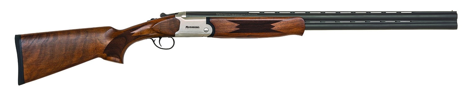 Mossberg 75471 Silver Reserve 12 Gauge with 28" Matte Blued Barrel, 3" Chamber, 2rd Capacity, Satin Silver Engraved Metal Finish & Satin Black Walnut Stock Right Hand (Full Size)