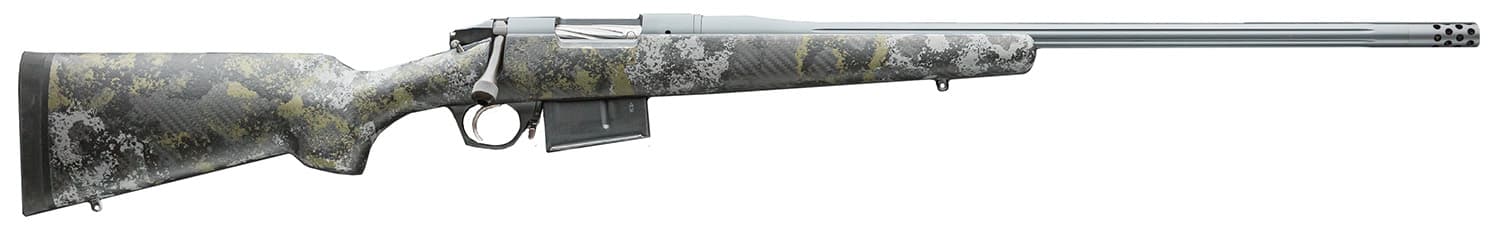 Bergara Rifles BPR26308 Premier Canyon 308 Win 3+1 20" Sniper Gray Cerakote Fluted Barrel, Sniper Gray Cerakote Steel Receiver, Swamper Rouge Camo AG Composite Stock