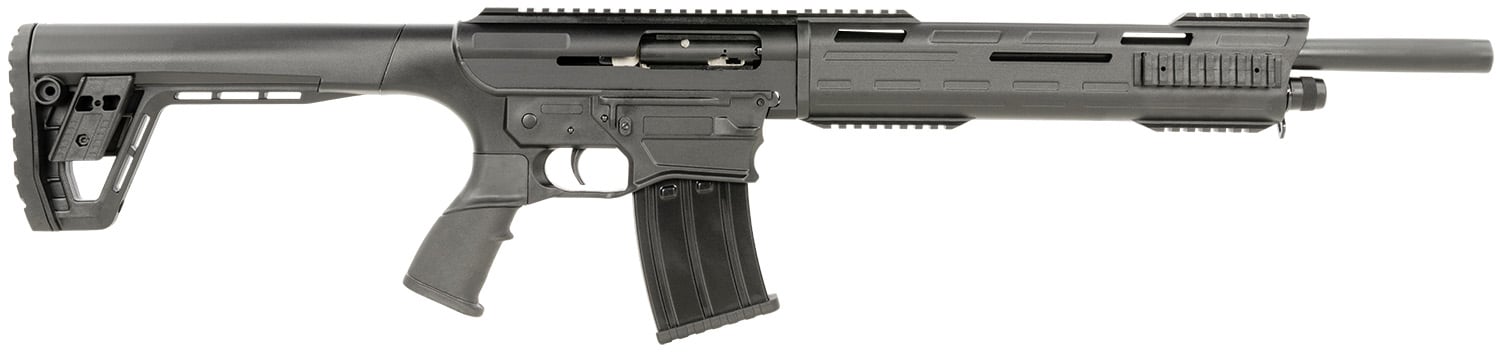 Tokarev USA 21000103 TAR 12 Gauge Semi-Auto 3" 5+1 18.50" Black Steel Barrel, Black Receiver w/Picatinny Rail, Black Fixed Synthetic Stock