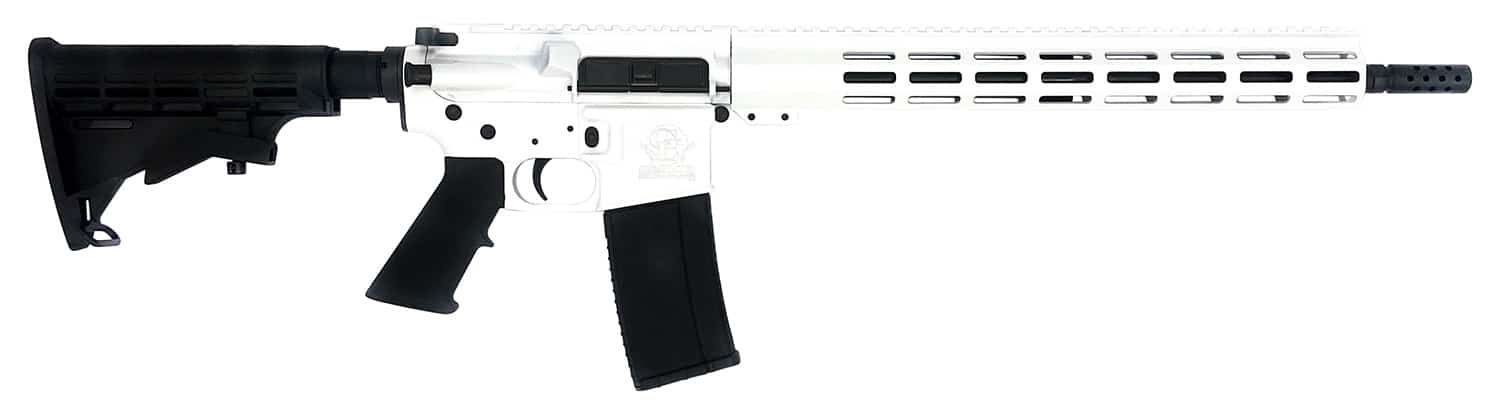 Great Lakes Firearms GL15223WHT AR-15 223 Wylde 16" 30+1, White Rec, Black Stock & Grip
